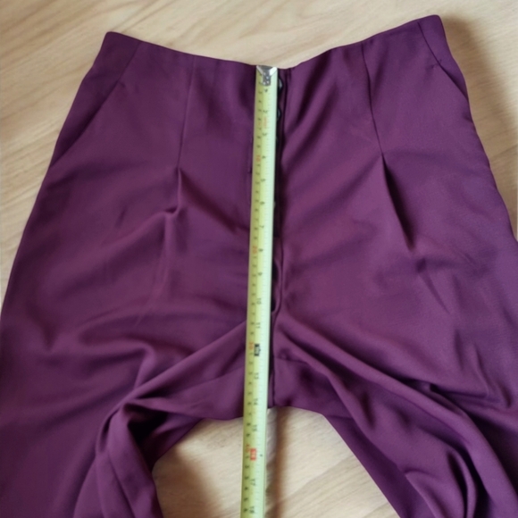 Reitmans Burgundy High Waist Wide Leg Palazzo Pants - Picture 5 of 10